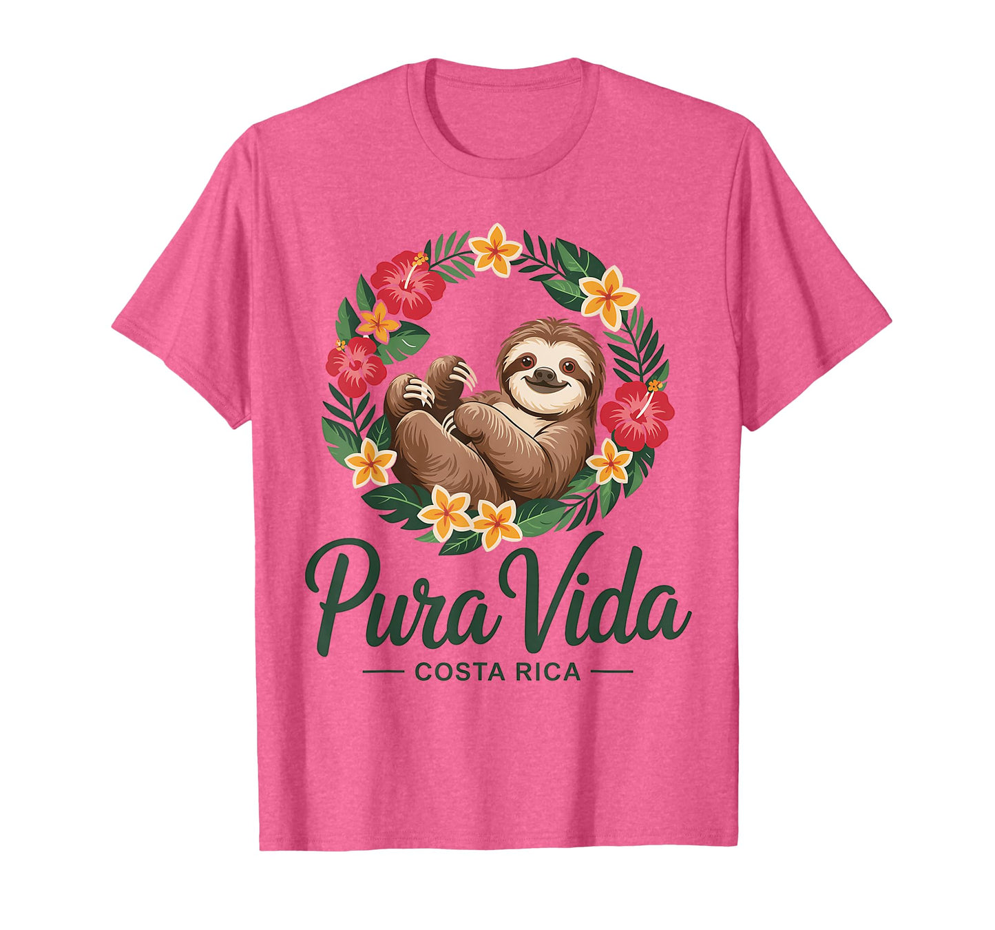 Vacation Tropical Pura Vida Sloth Costa Rica T-Shirt