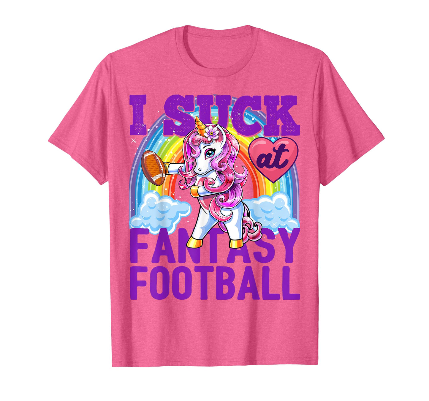 I Suck at Fantasy Football Flossing Unicorn Loser Shirt Men