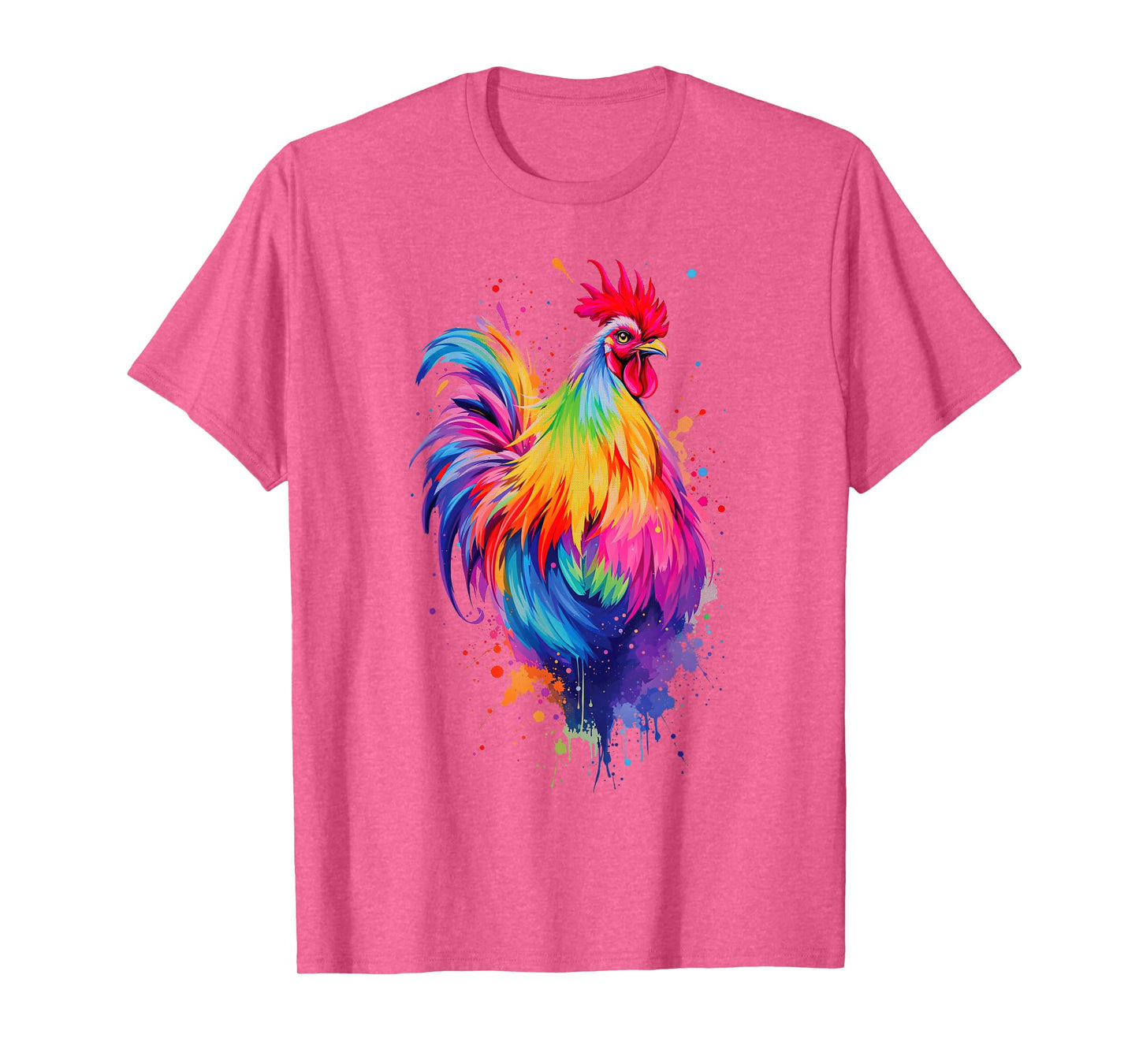Chicken Art Graphic Women Farm Chicken Lover Funny Colorful T-Shirt