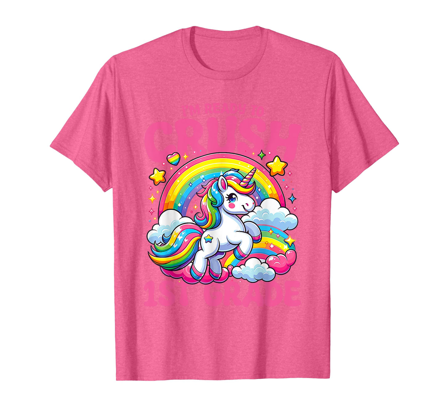 Crush 1st Grade Unicorn Girls Teacher Back to School T-Shirt