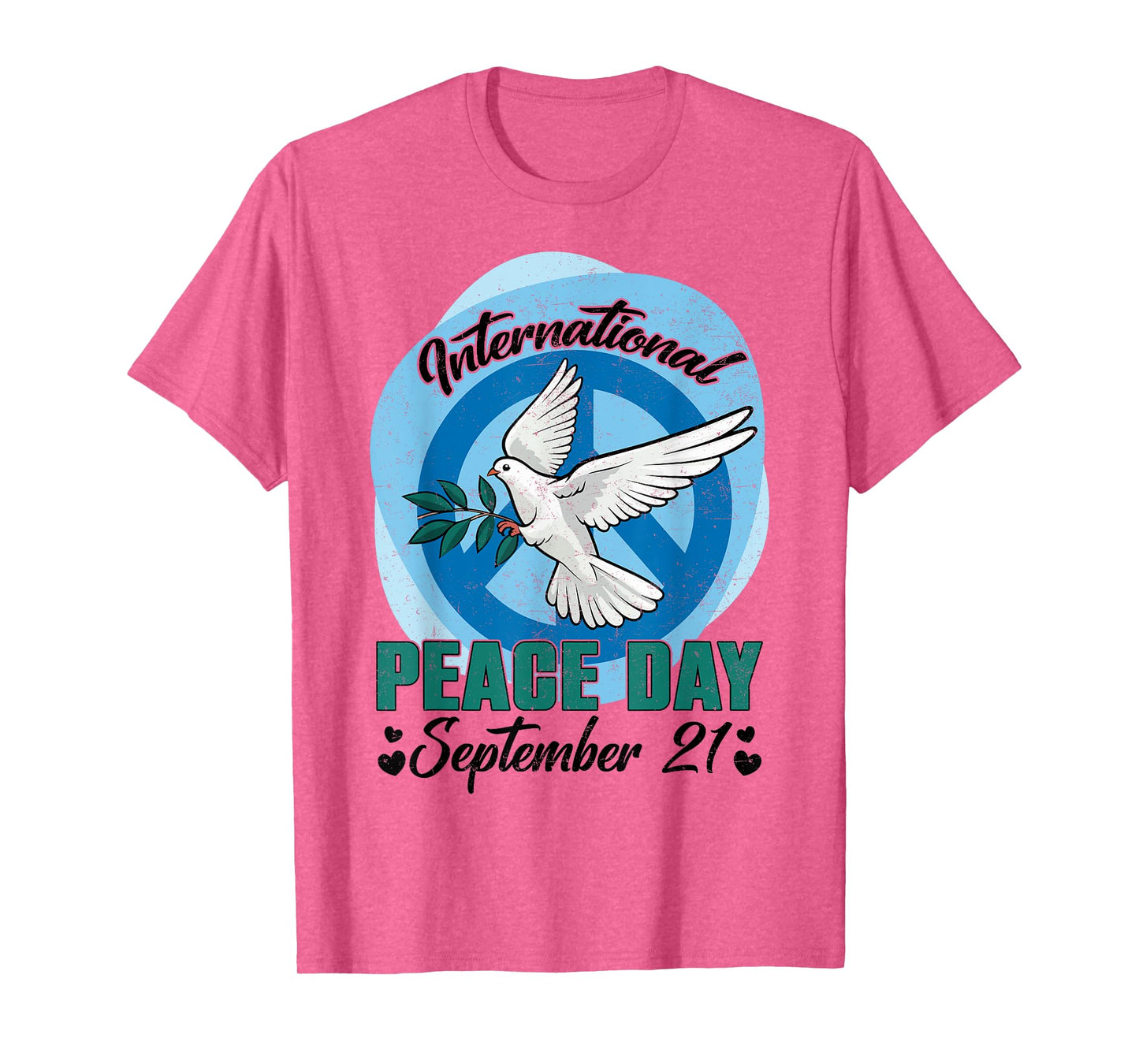 Funny Peace Bird World Peace Day International Day Of Peace T-Shirt