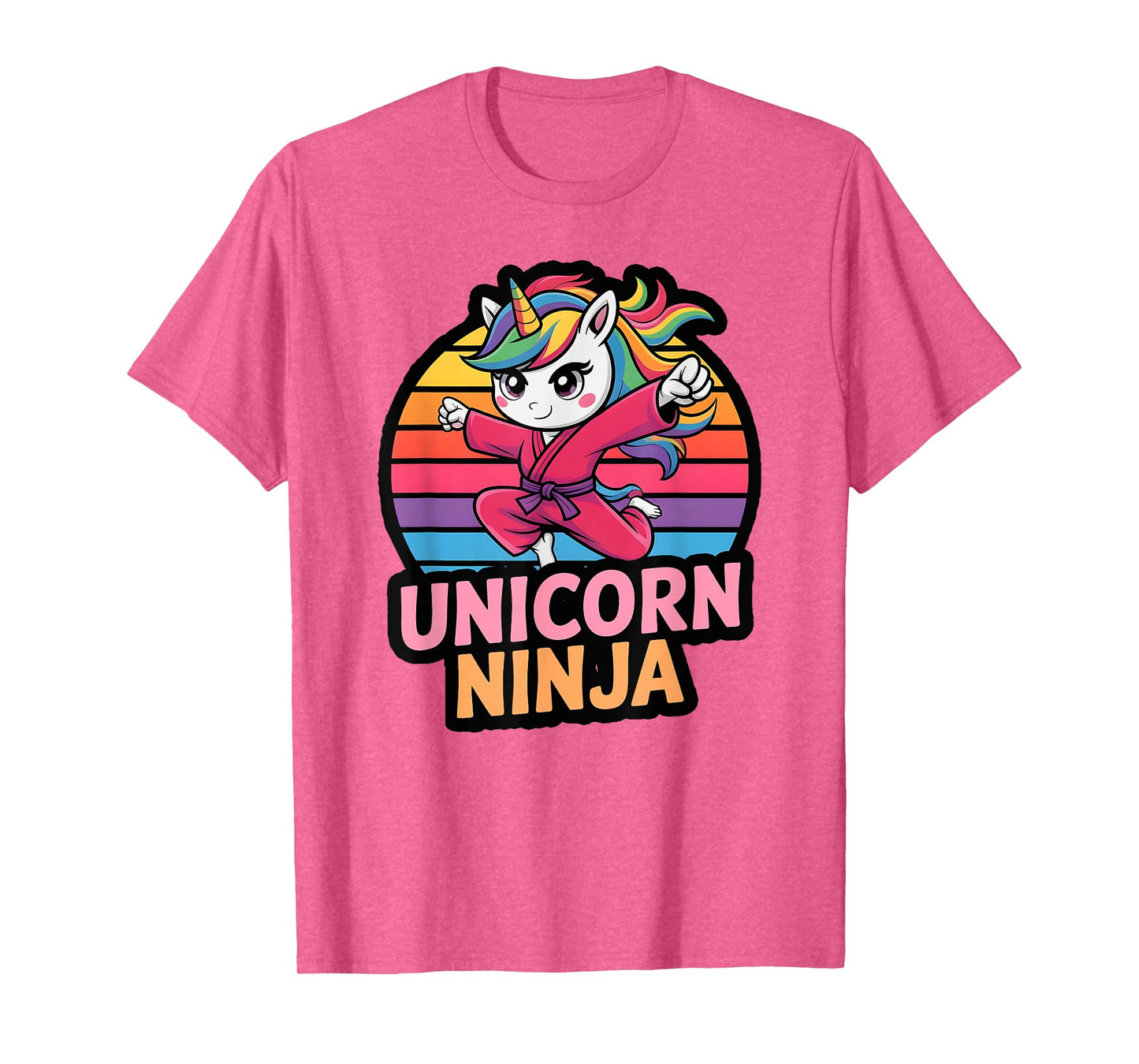 Princess UNICORN NINJA Birthday Girl Girls I Like Pink Team T-Shirt