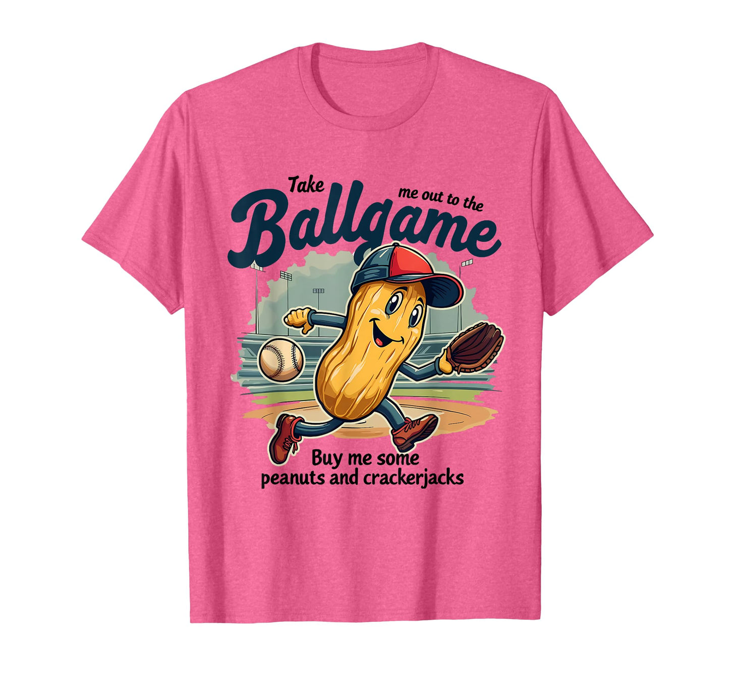 Funny Peanuts Take Me Out To The Ball Game Baseball Mothers T-Shirt