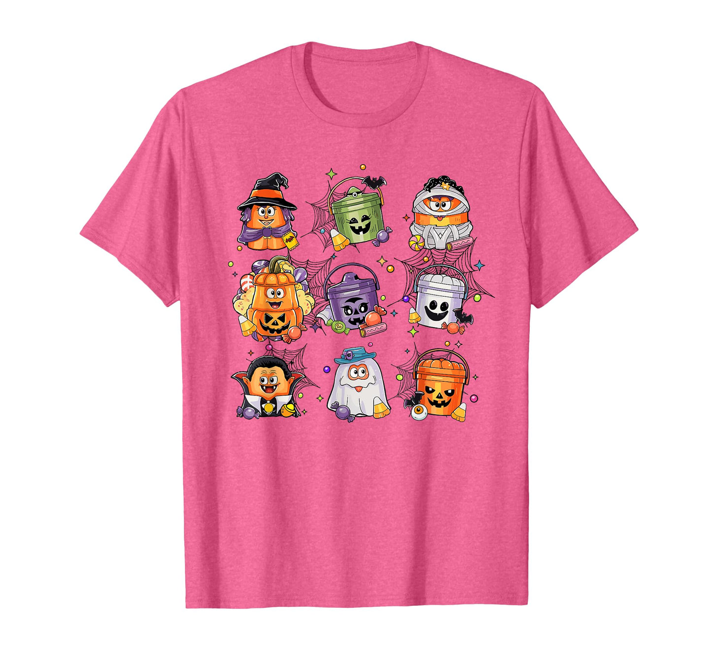 Retro Nug-gets Bucket Funny Halloween Spooky Season Chicken T-Shirt