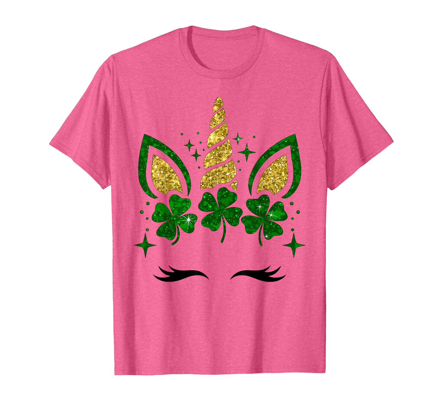Cute Unicorn Shamrock St Patricks Day Girls Kids Lepricorn T-Shirt