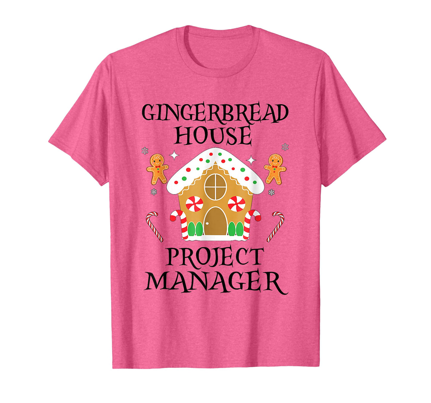 Gingerbread House Project Manager Decorating Baking Xmas T-Shirt