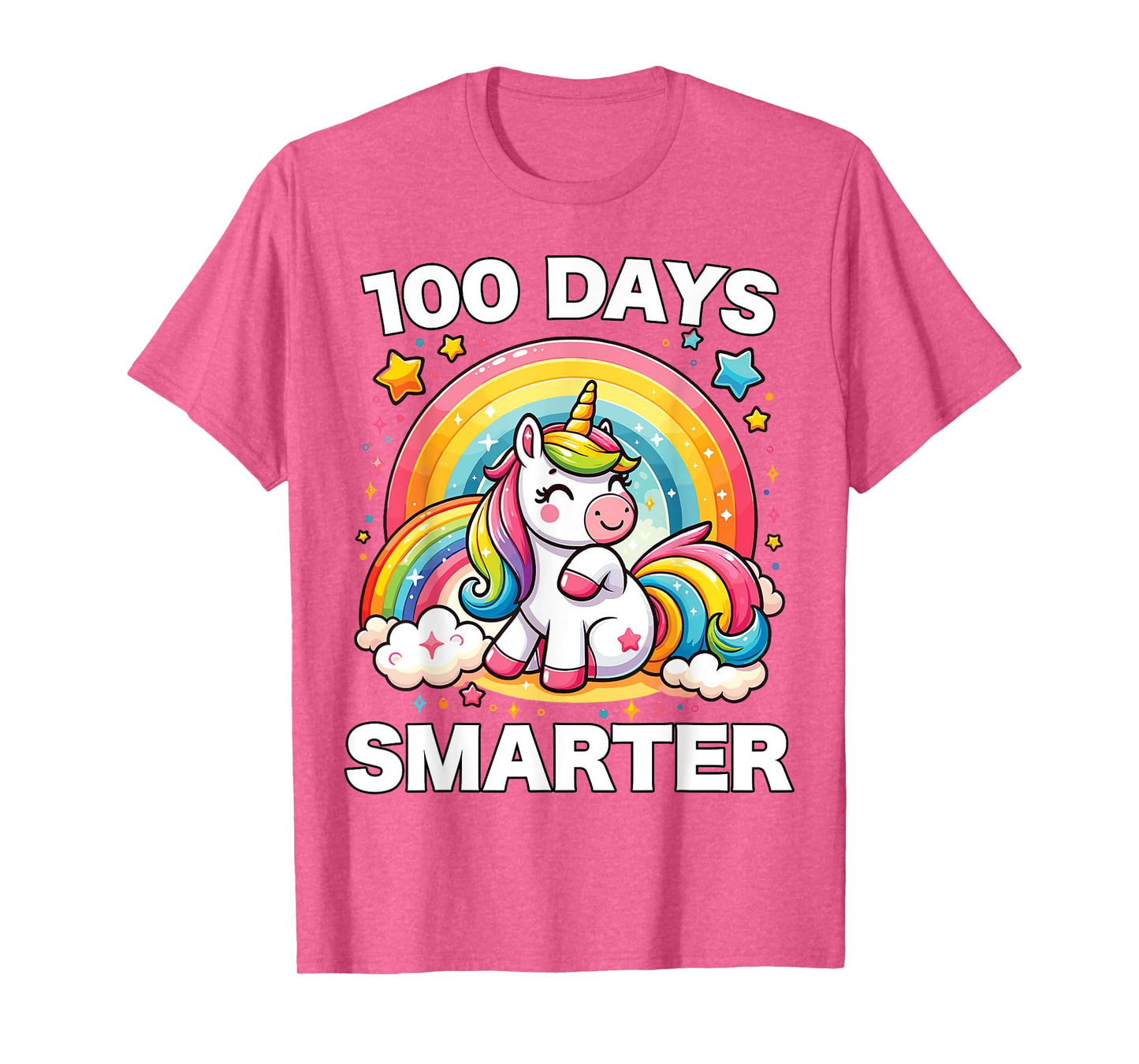 100 Days of School Unicorn Girls Teacher 100th Day of School T-Shirt