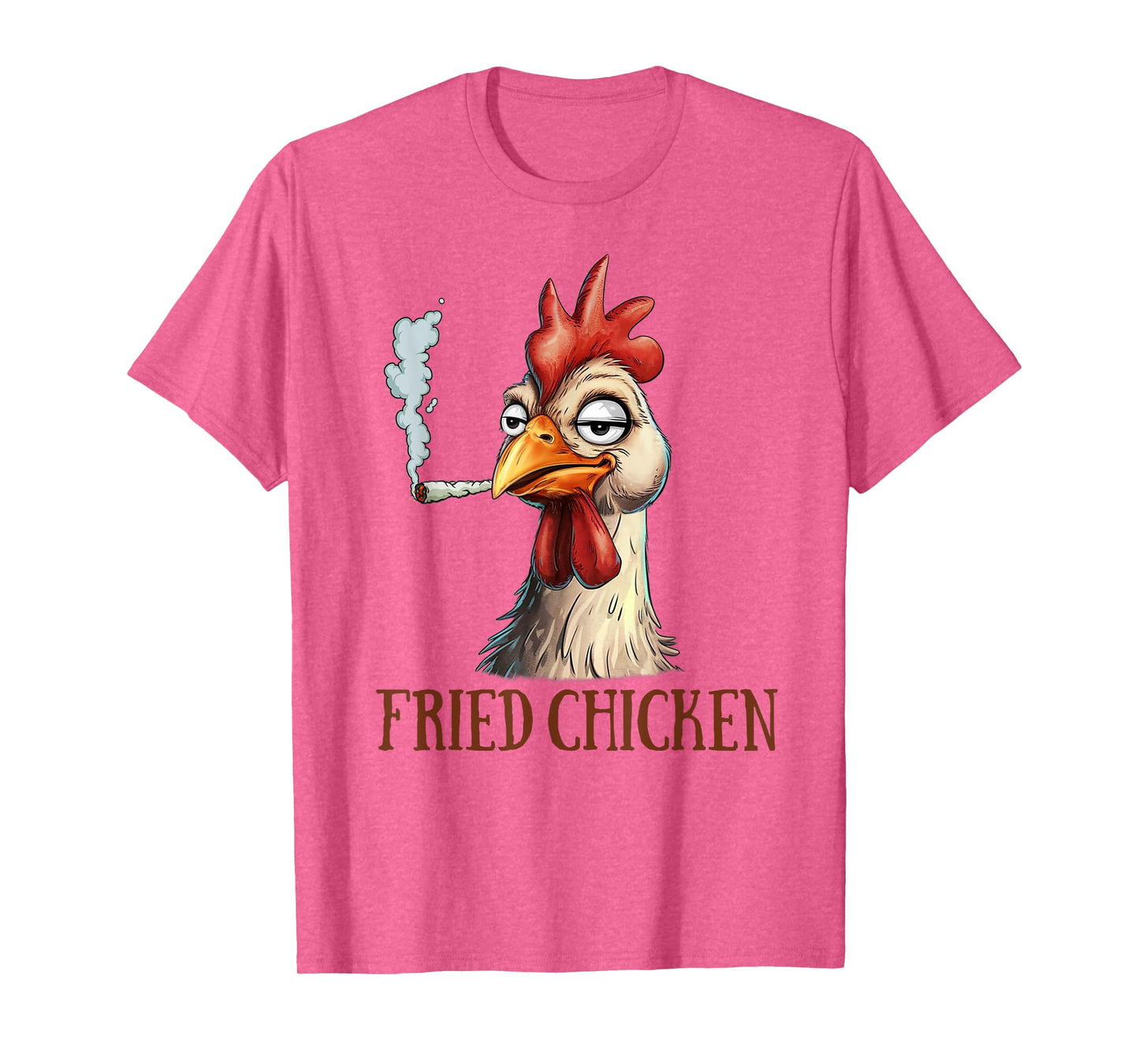 Cannabis Weed Lover 420 Chicken Smoking Stoned Fried Chicken T-Shirt