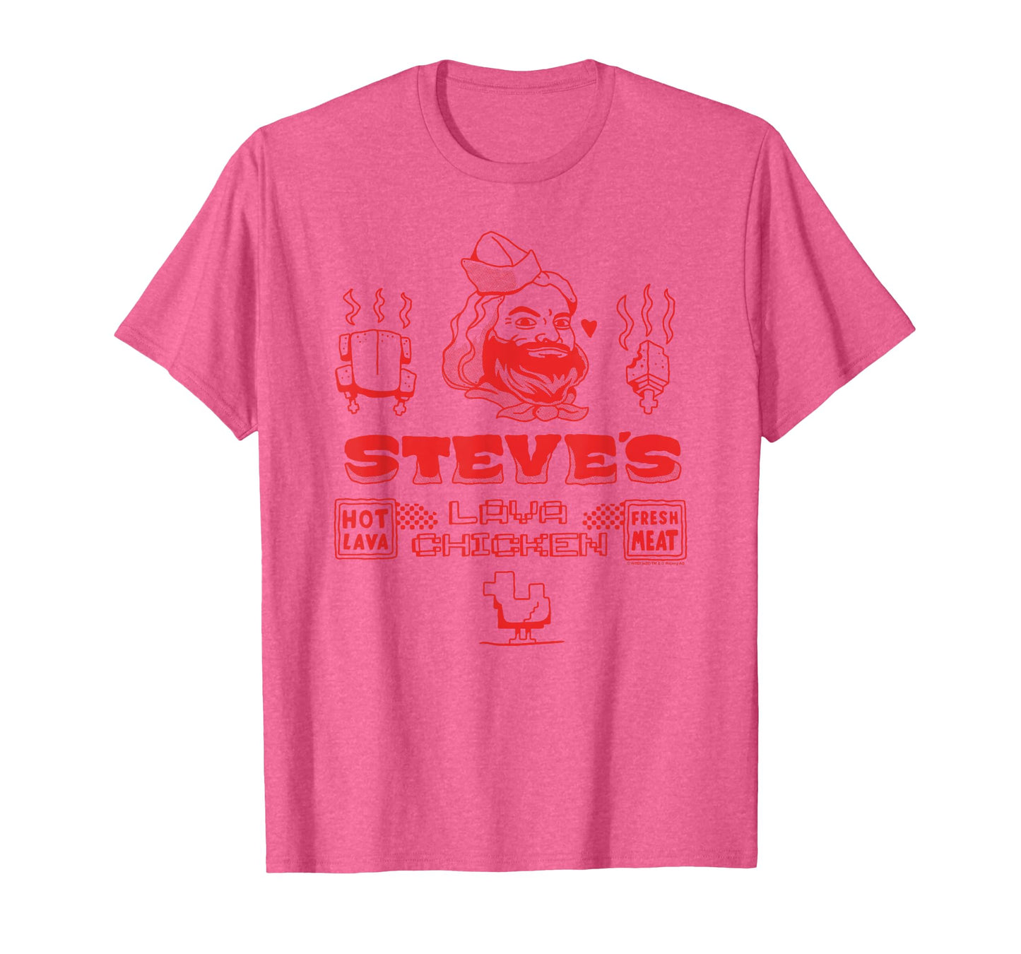 A Minecraft Movie Steve's Lava Chicken Restaurant Logo T-Shirt