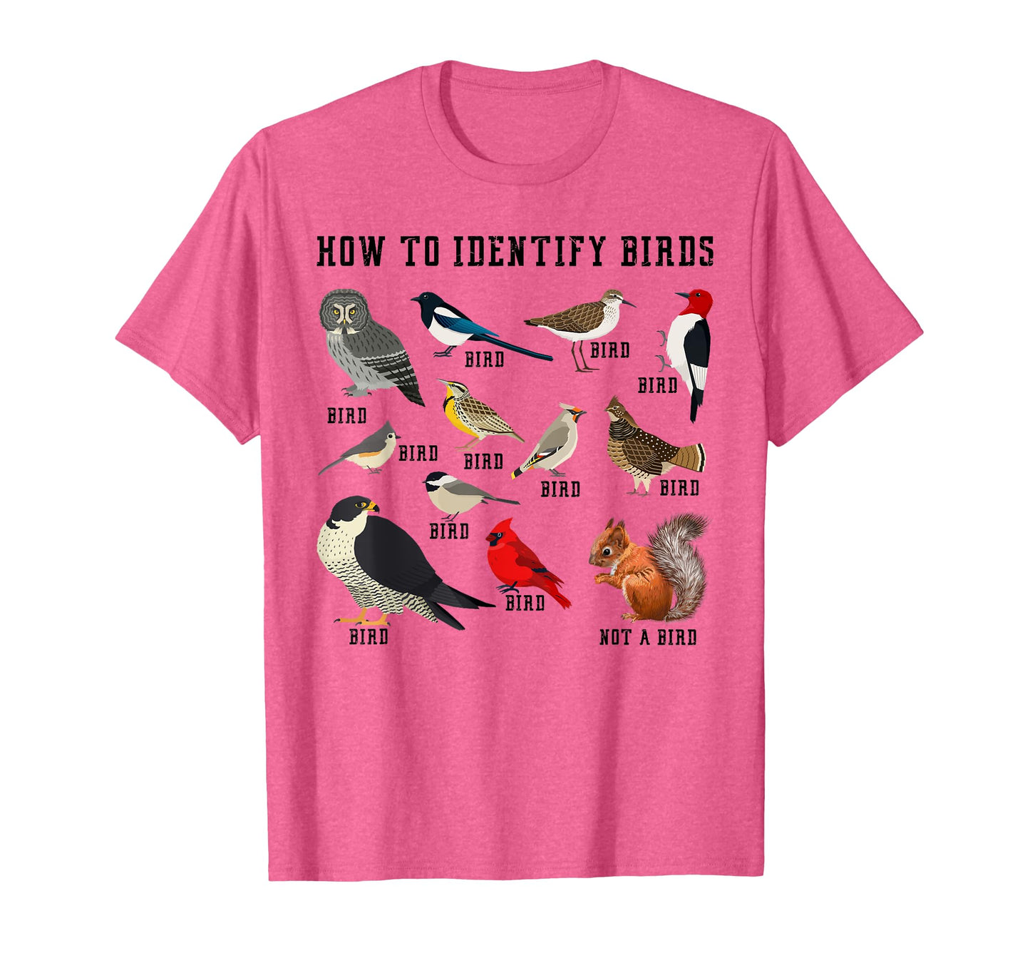 How to Identify Birds? Funny Birdwatcher for Nature Love T-Shirt