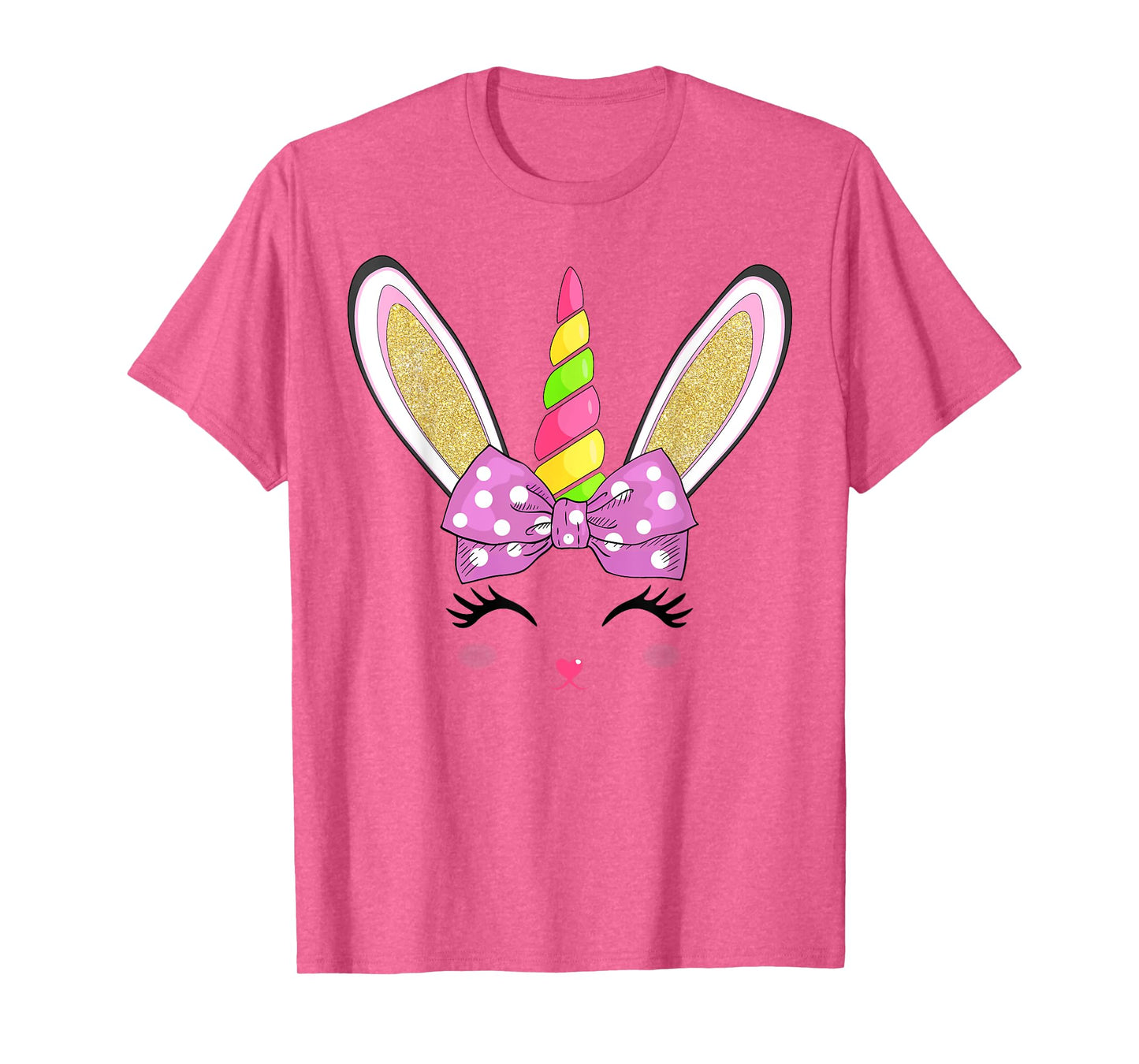 Cute Easter Bunny Face For Women Girls Kids T-Shirt
