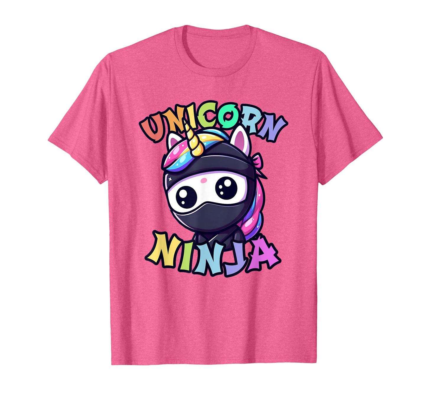 Funny UNICORN NINJA Birthday Girl Cute Tumbling Warrior BFFs T-Shirt
