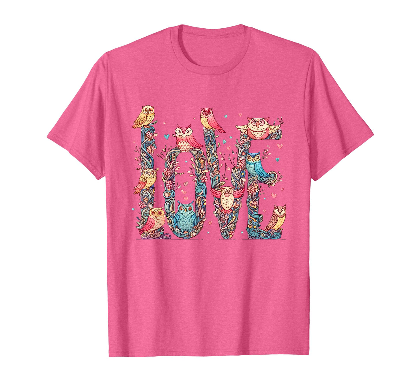 Owl Shirt Women Nocturnal Bird Wildlife Owls Owl Love T-Shirt