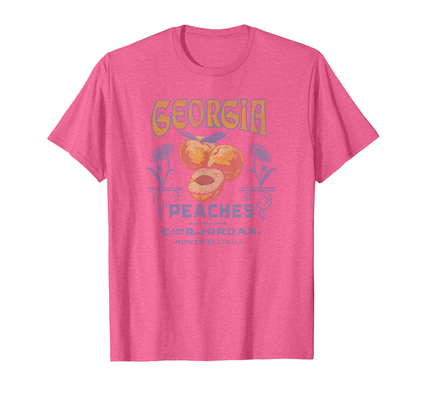 Trendy Georgia Peaches Vintage Poster T-Shirt