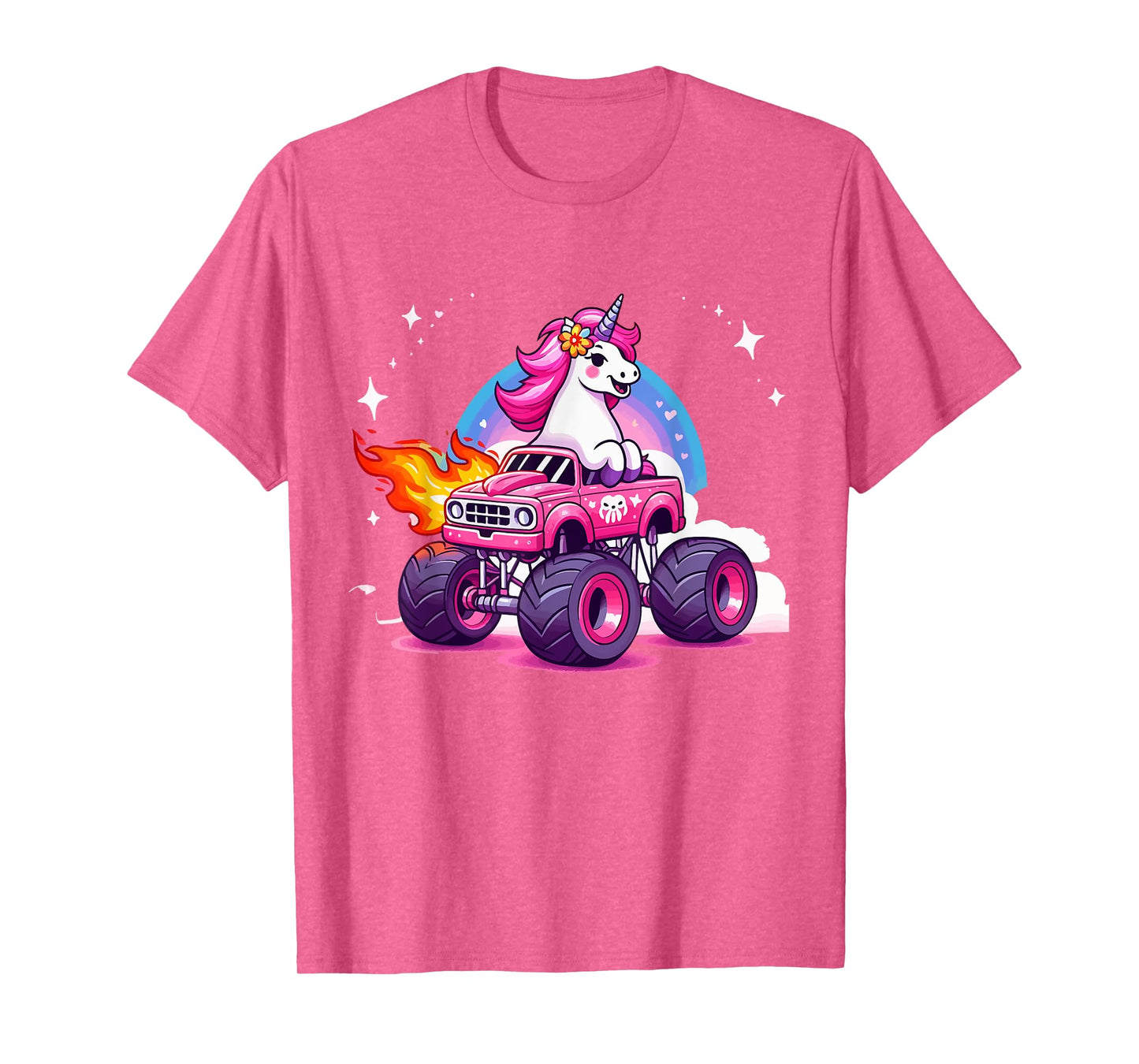 Monster Truck Unicorn Birthday Party Monster Truck Girl T-Shirt