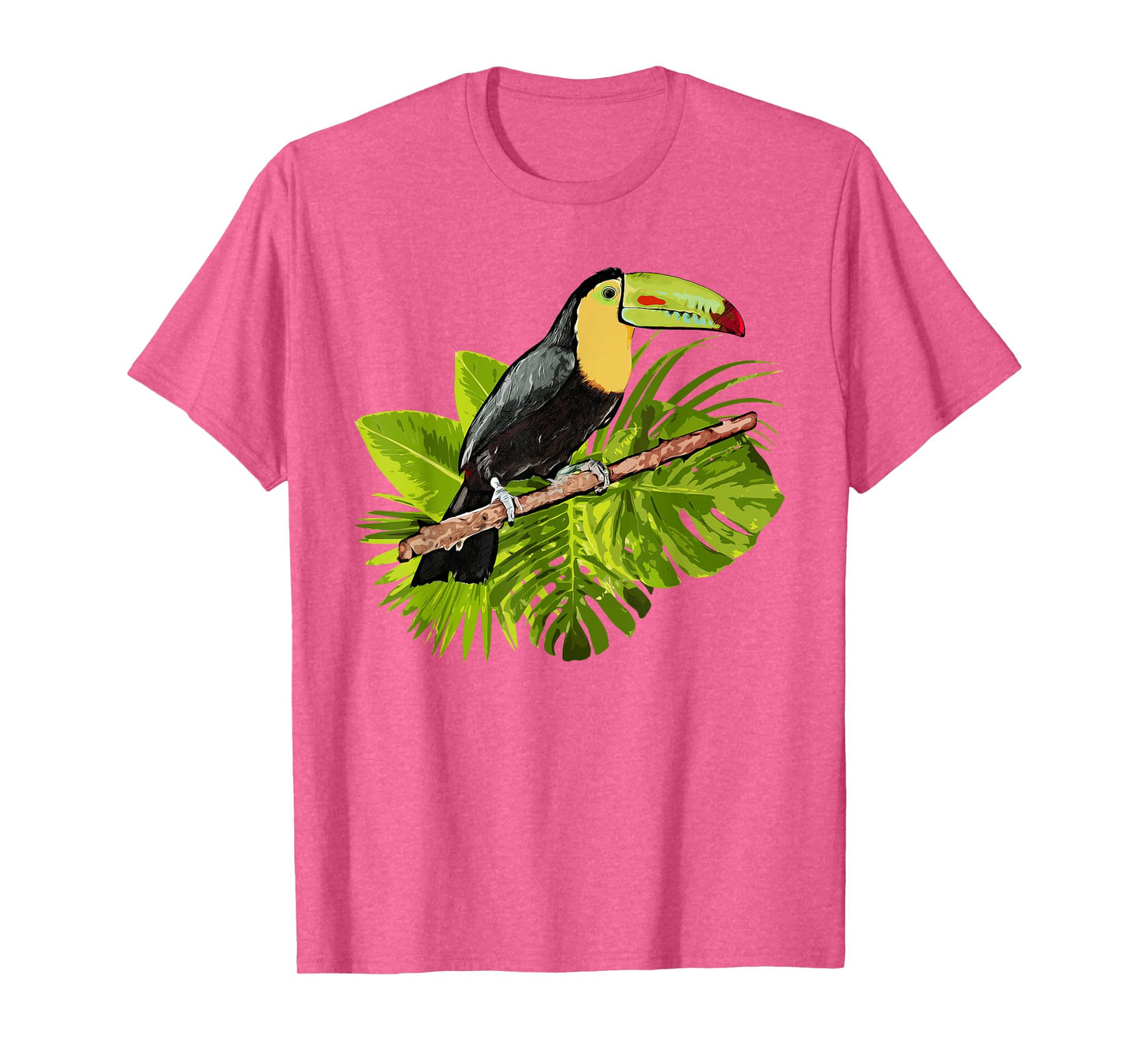 Watercolor Toucan Palm Leaves Rainforest Toucan T-Shirt