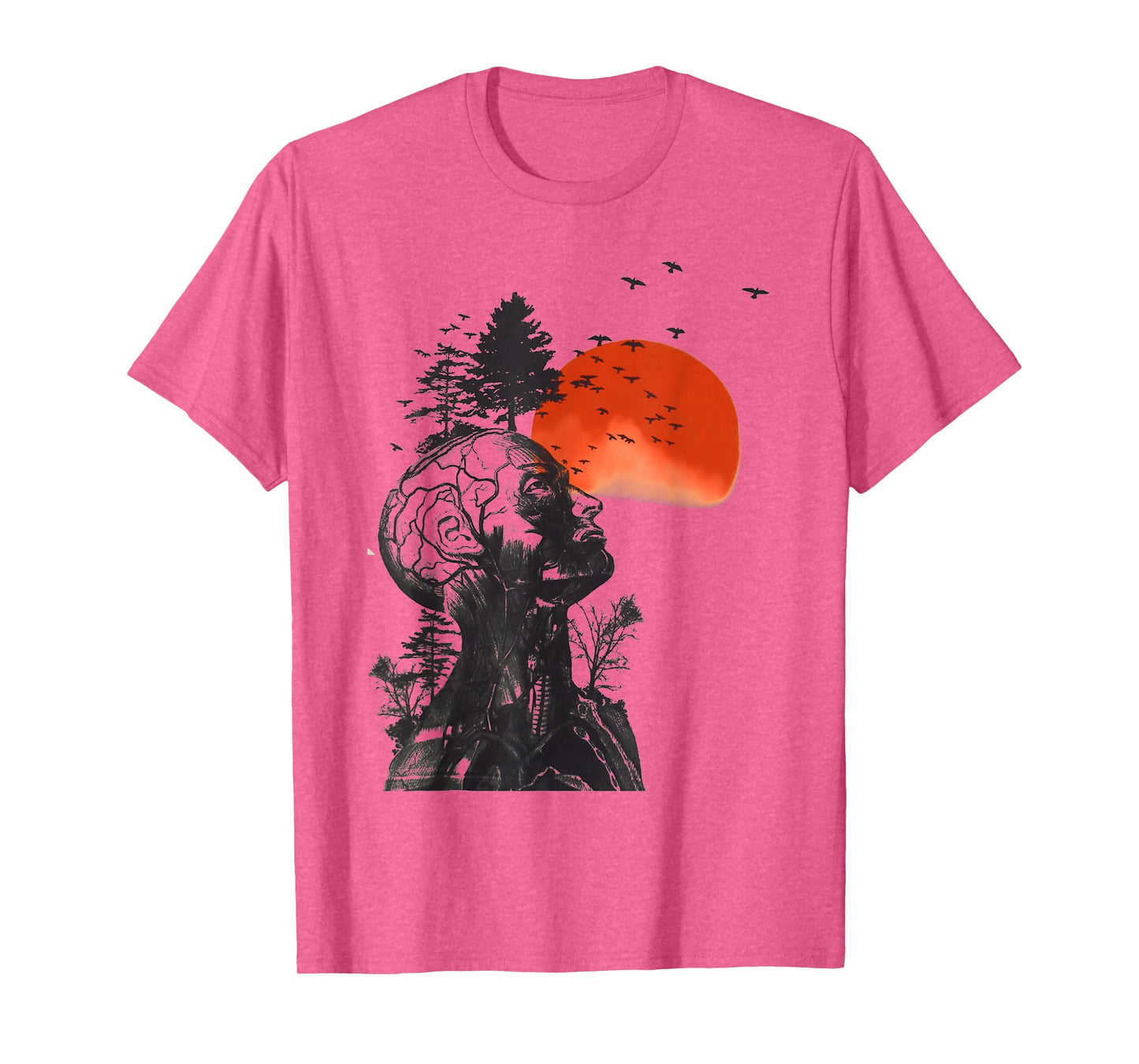 Nature on a human art t-shirt