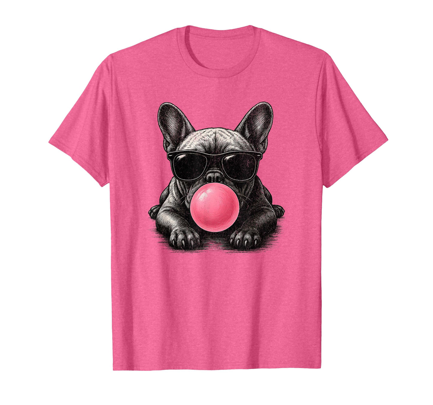 French Bulldog Blowing Bubble Funny Frenchie Lover Men Women T-Shirt