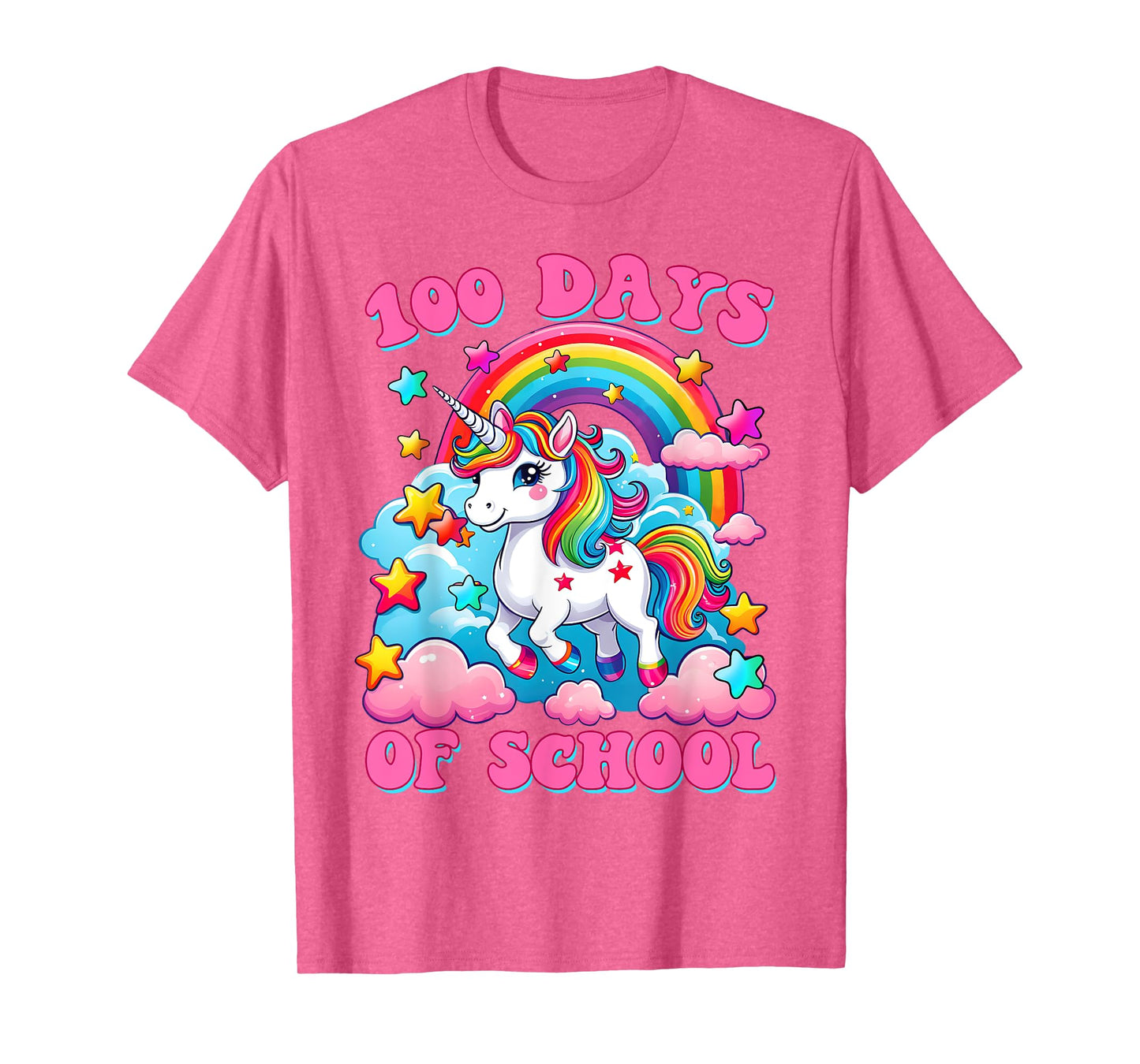 100 Days of School Unicorn Girls Cute 100th Day of School T-Shirt