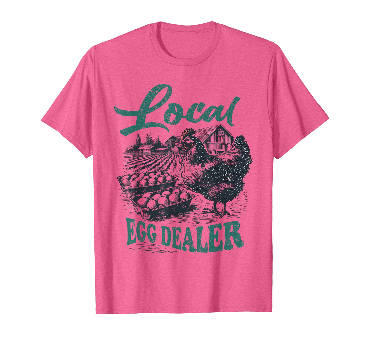 Local Egg Dealer Retro Chicken Funny Farmer Easter Adult Kid T-Shirt