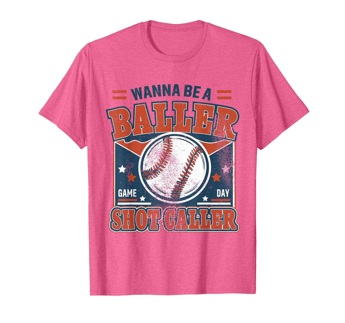 Old Fashion Wanna Be A Baller Shot Caller Mama Mom Baseball T-Shirt