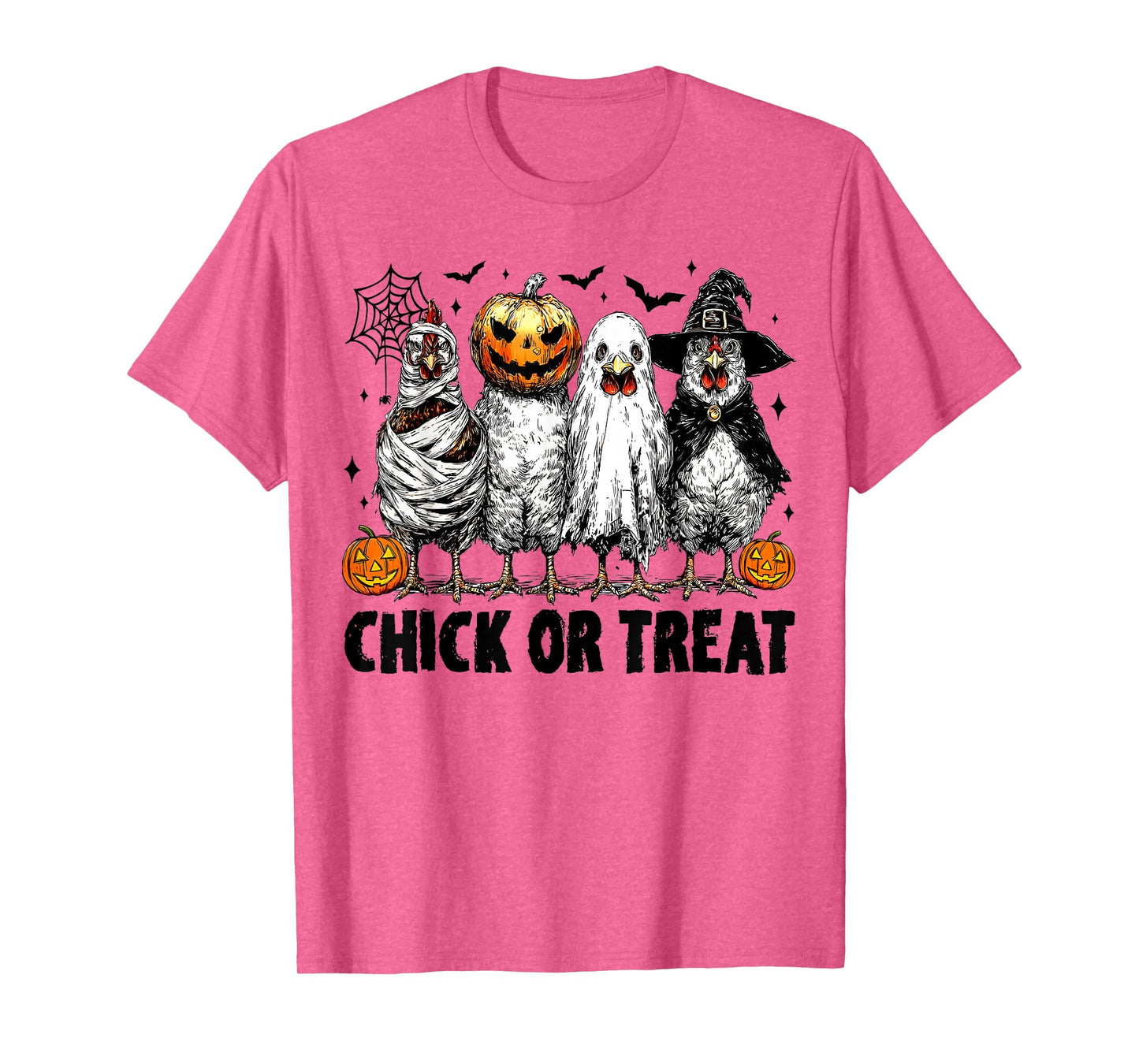 Chick Or Treat Halloween Witch Spooky Chicken Men Women Kid T-Shirt