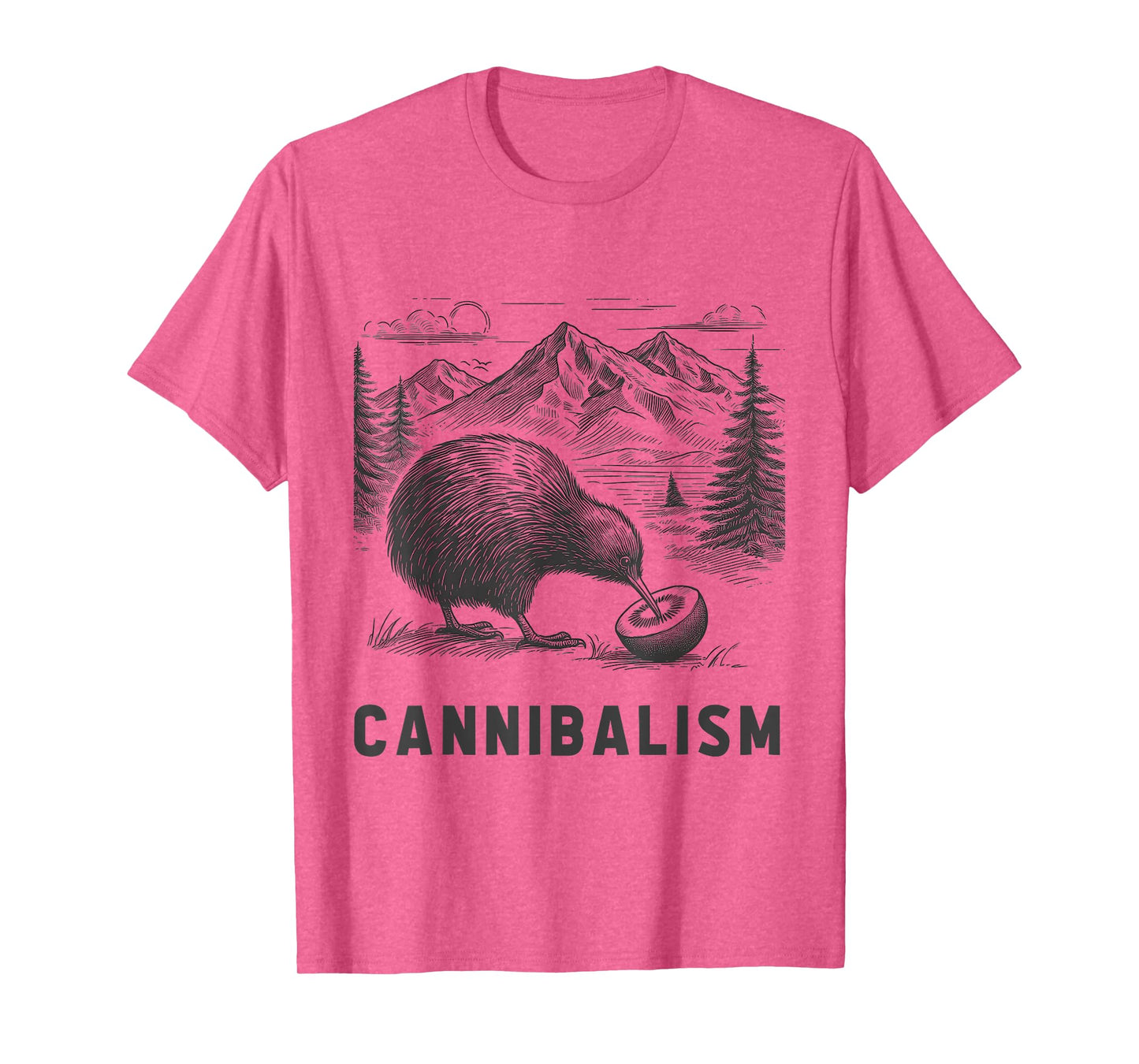 Funny Kiwi Bird Joke Cannibalism For Fruit Love Women Men T-Shirt