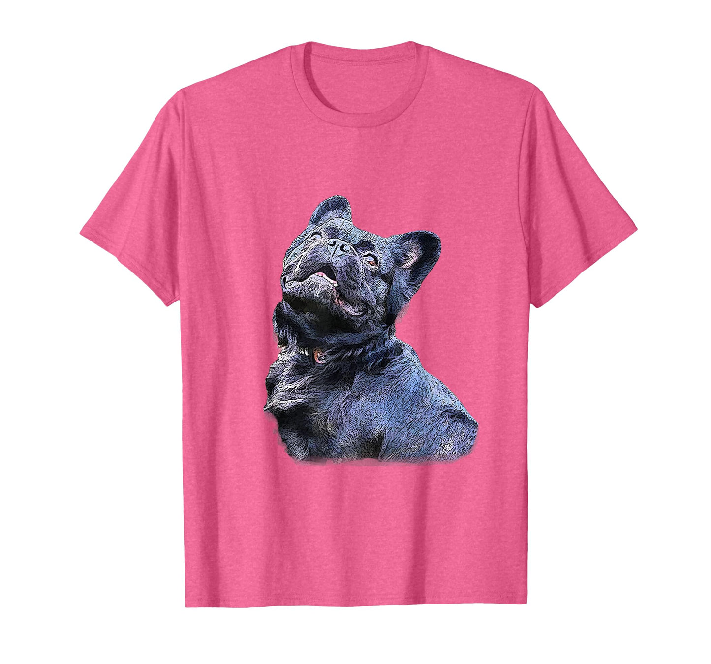 Fluffy Frenchie French Bulldog Top T-Shirt for Men Women Kids