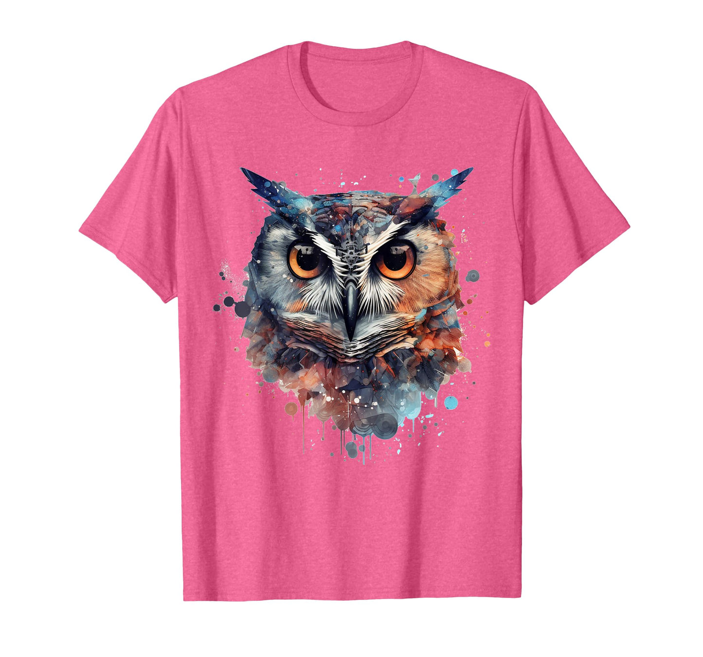 Owl animal lovers colourful artwork - animal bird art owl T-Shirt