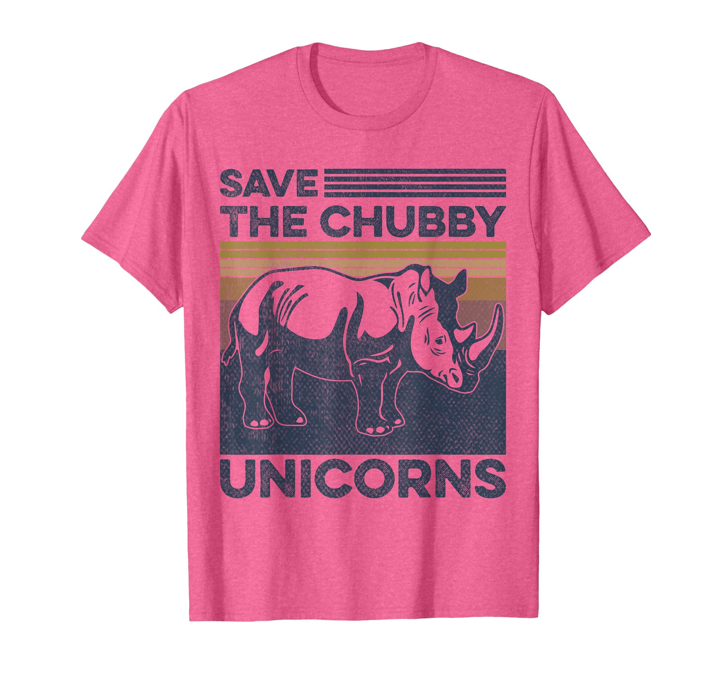 Save the Chubby Unicorns Rhinoceros Animal Lovers T-Shirt