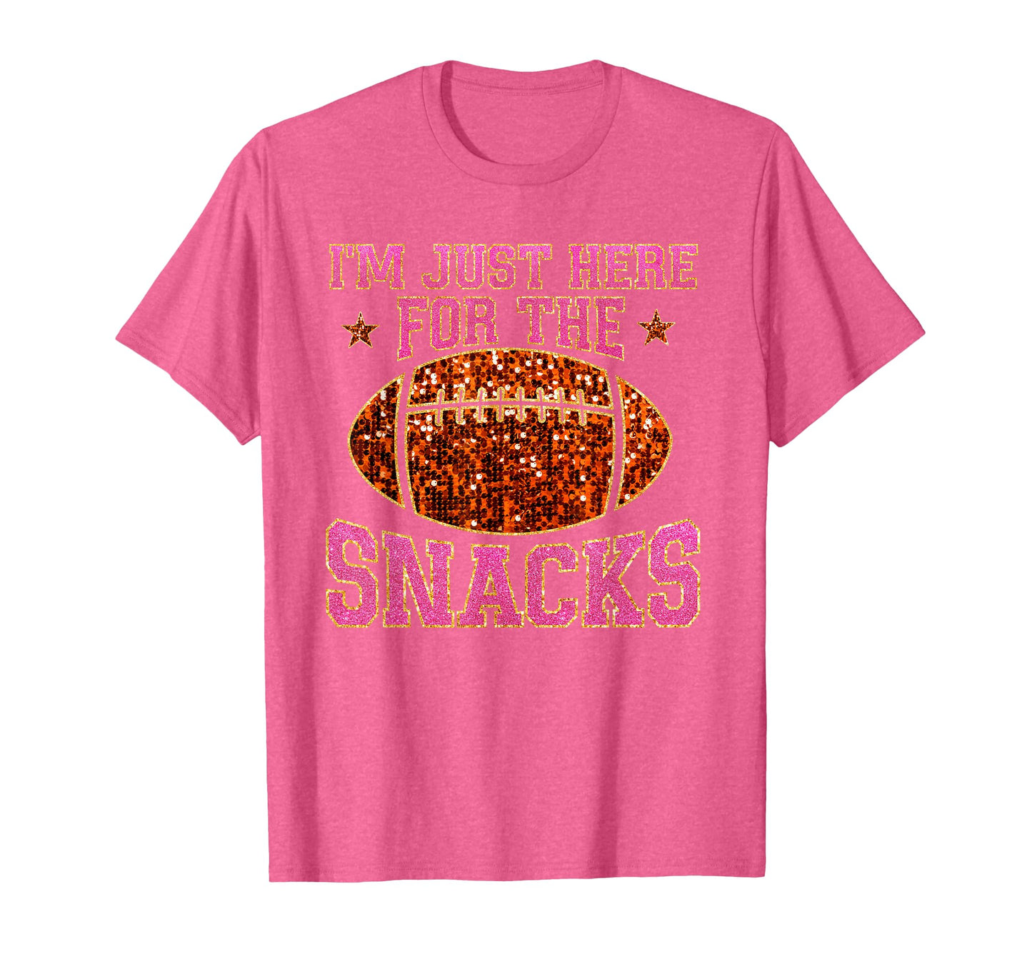 Im Just Here For The Snacks Football Game Day For Women Girl T-Shirt