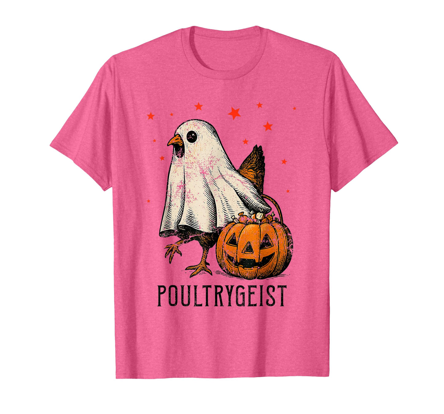 Poultrygeist Chicken Ghost Pumpkin Costume Halloween T-Shirt