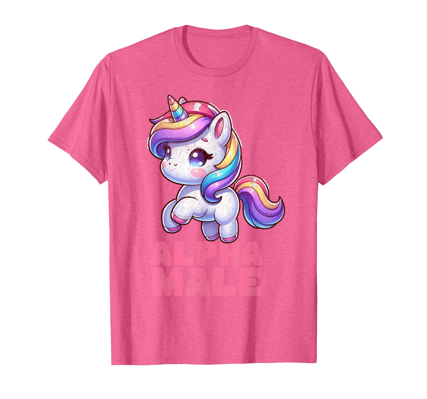 Alpha cute male Unicorn Funny Sarcastic Ironic Weird Y2K T-Shirt