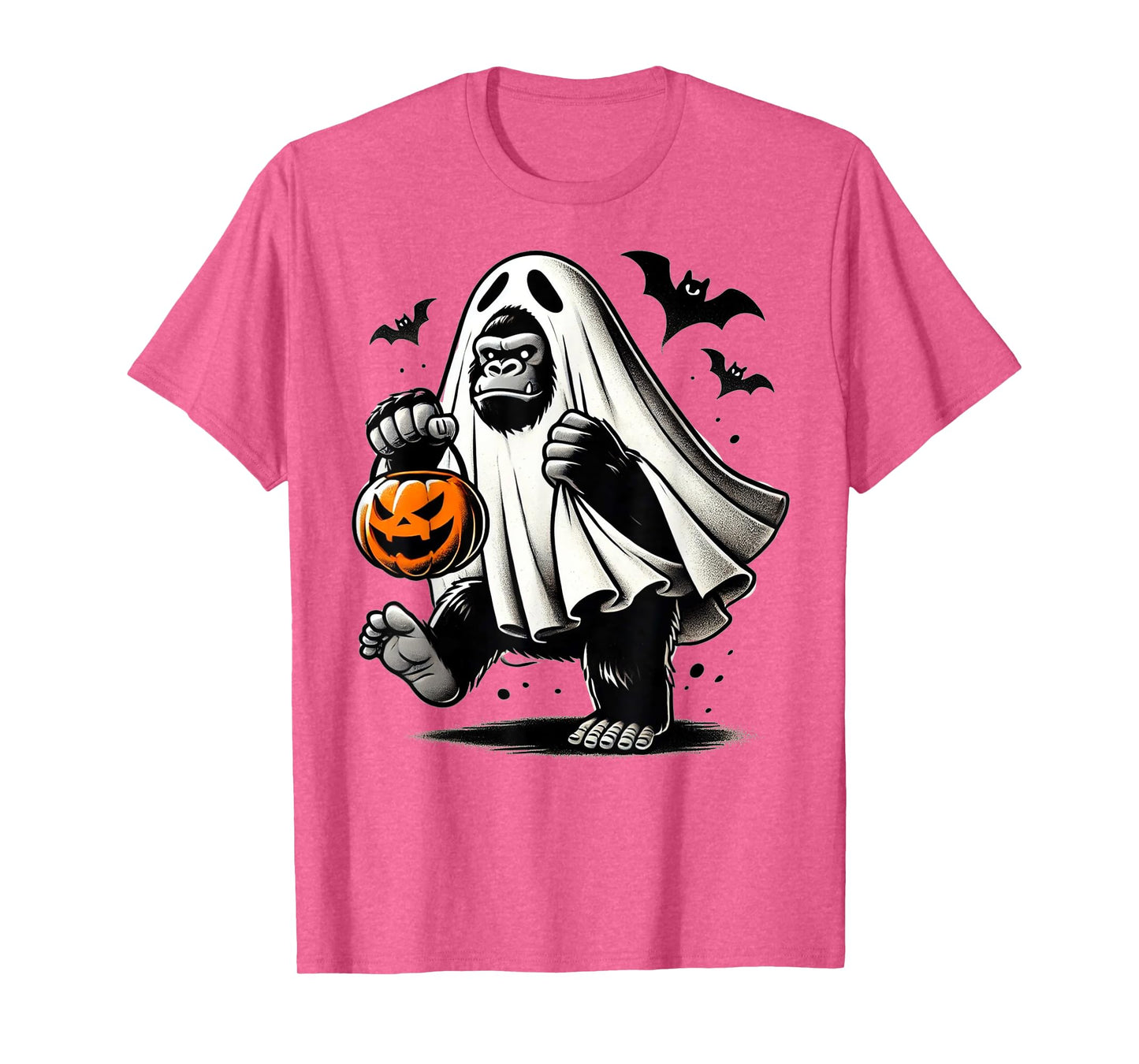 Funny Gorilla Halloween Ghost Costume Trick Or Treat Monkey T-Shirt