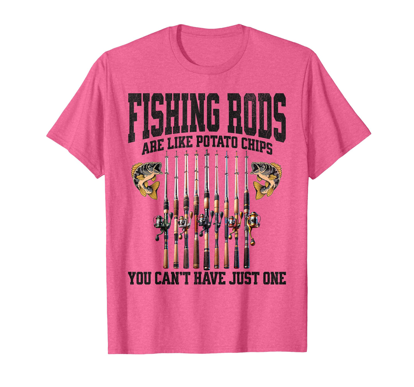 Funny Fishing Tuna Bass Rod Fisherman Cool Dad Quote T-Shirt