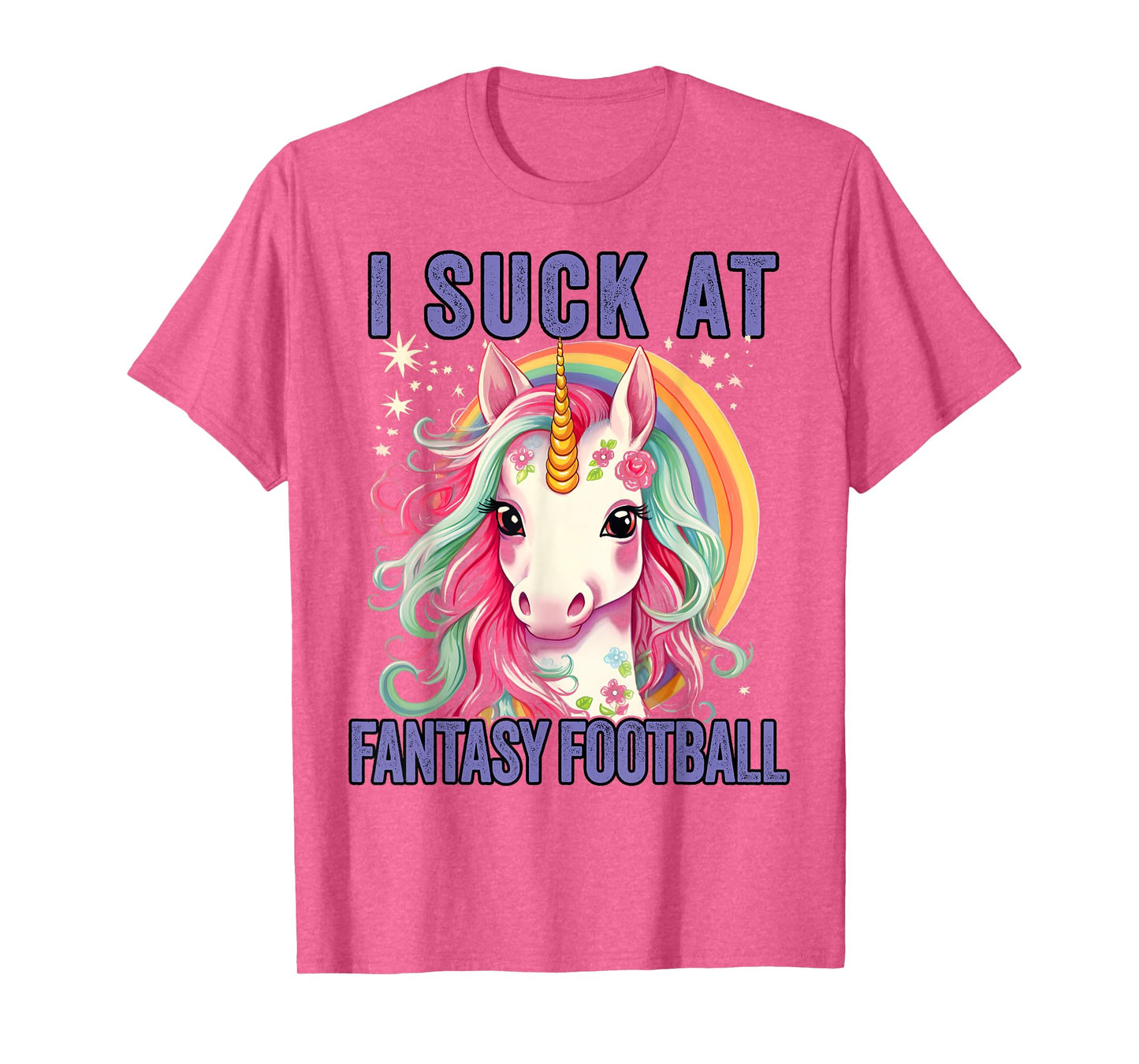 I Suck at Fantasy Football Loser Shirt Unicorn Me T-Shirt