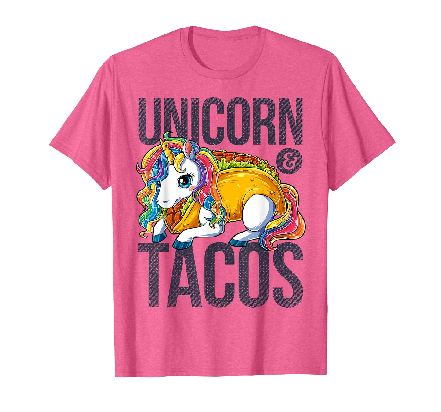 Unicorn & Tacos T Shirt Girls Kids Women Rainbow Taco Squad T-Shirt