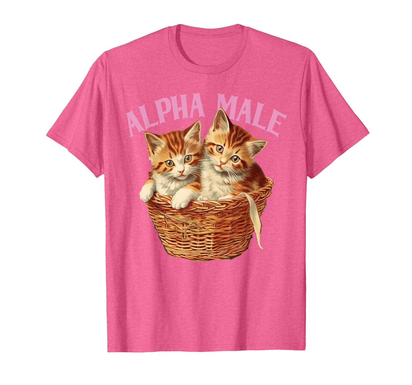 Funny Ironic Alpha Cat Male Kitten Joke Weird Y2K Humor T-Shirt