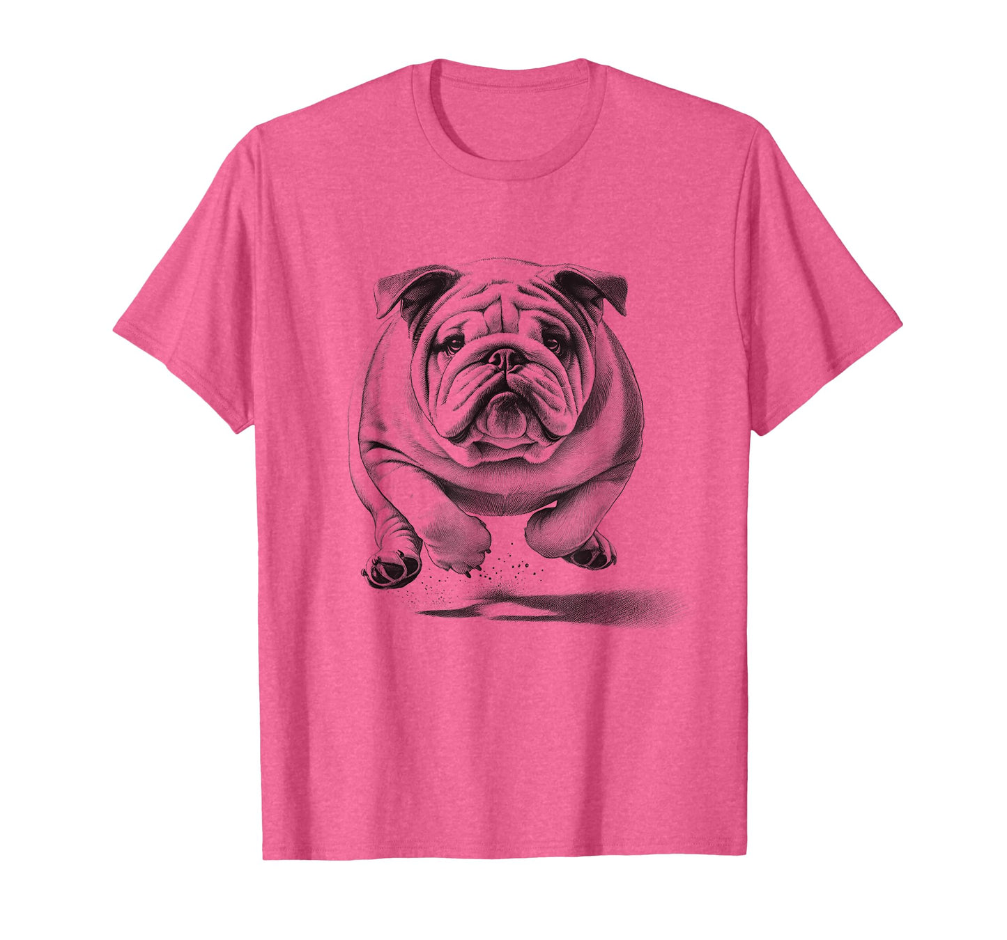 Bulldog Running Dog Design Idea For Men And Women T-Shirt