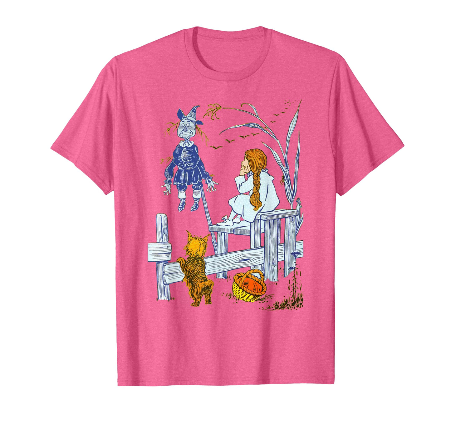 Land of OZ Book Vintage Scarecrow Toto Wizard of Oz Dorothy T-Shirt