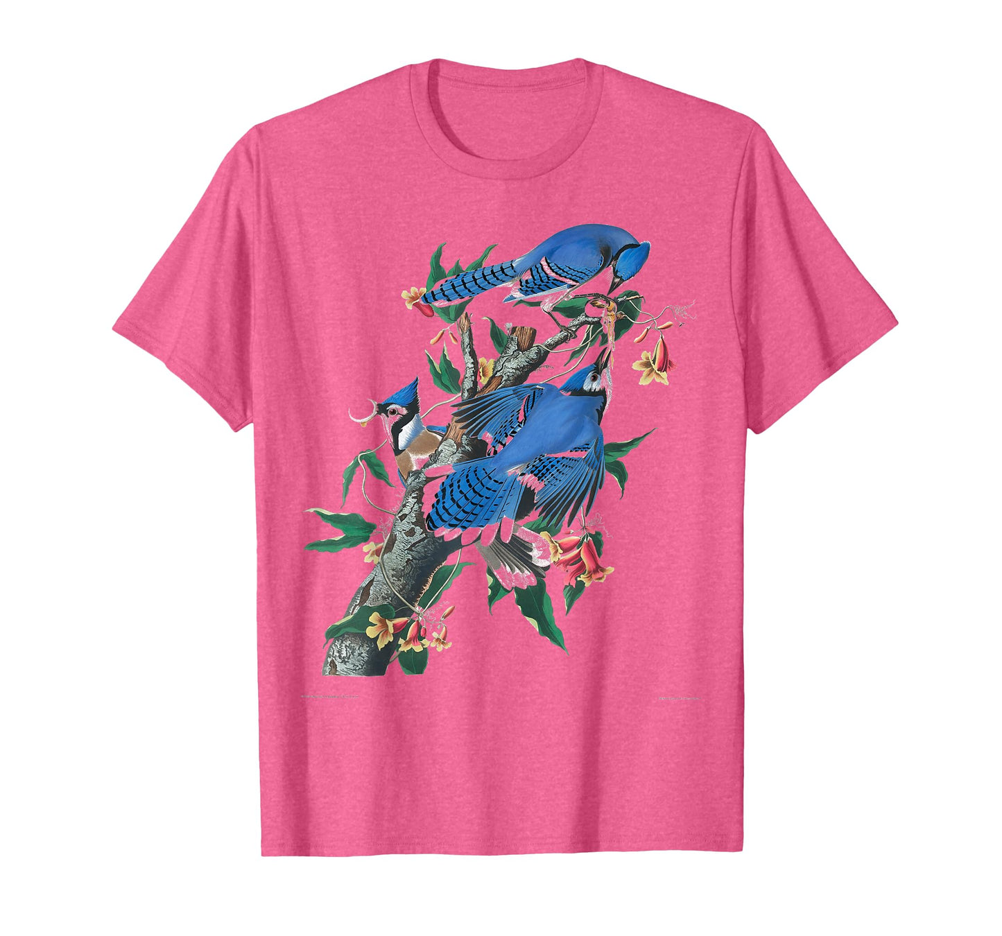 Vintage BlueJays Birdwatcher Bird Illustration Design T-Shirt