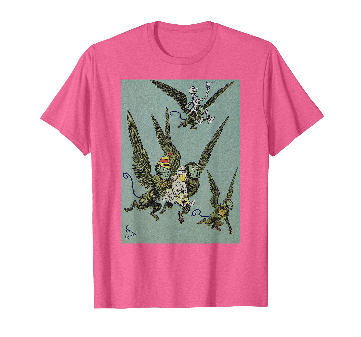 Retro OZ Winged Flying Monkey T-Shirt-Dorothy Toto Tin Man T-Shirt