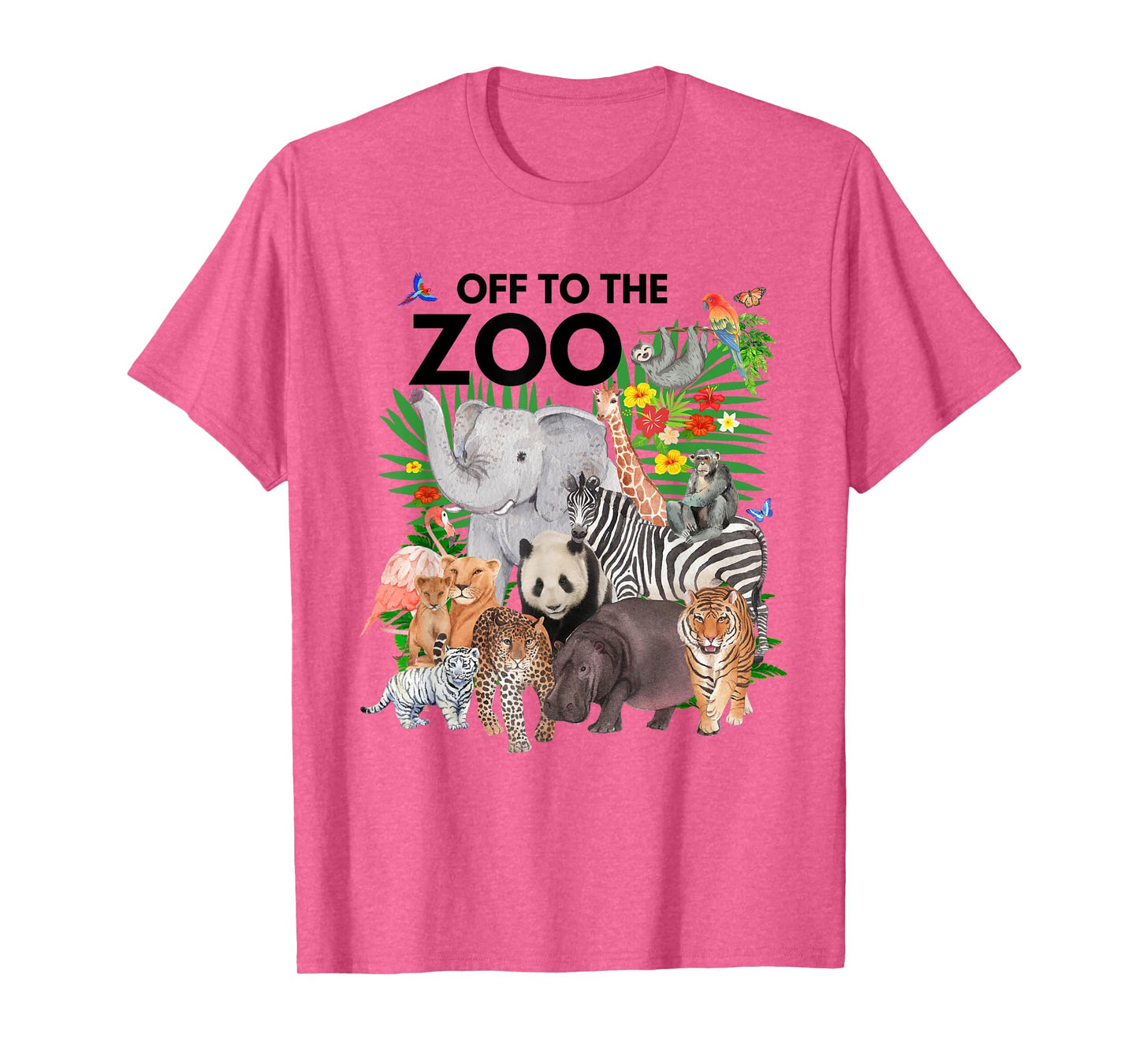 Zoo Animals Safari Party A Day At The Zoo Safari Zoo Trip T-Shirt