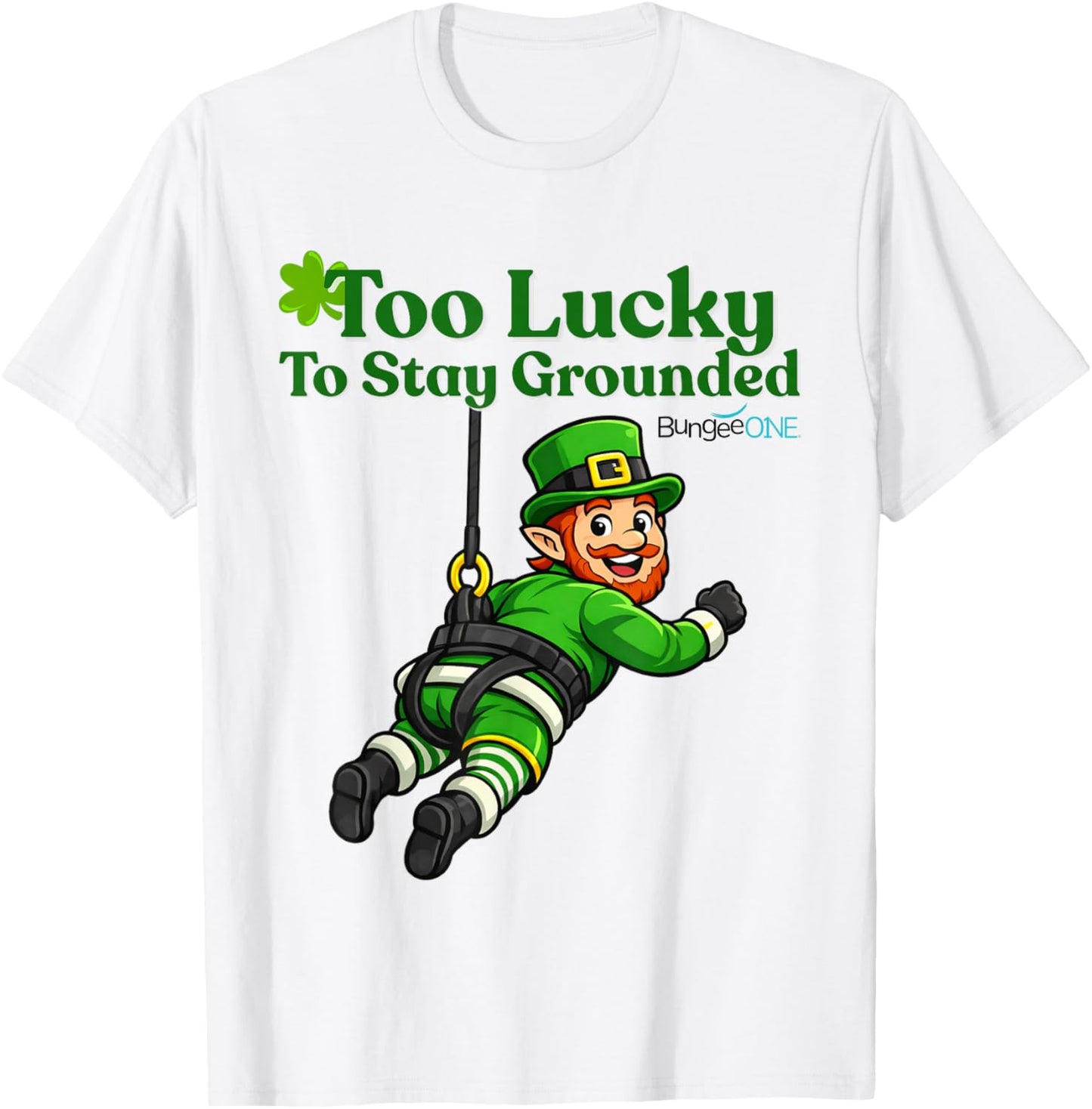 Too Lucky to Stay Grounded T-Shirt T-Shirt - T-Shirt | White