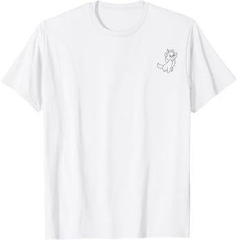 Disney The Aristocats Marie Outline Pocket T-Shirt