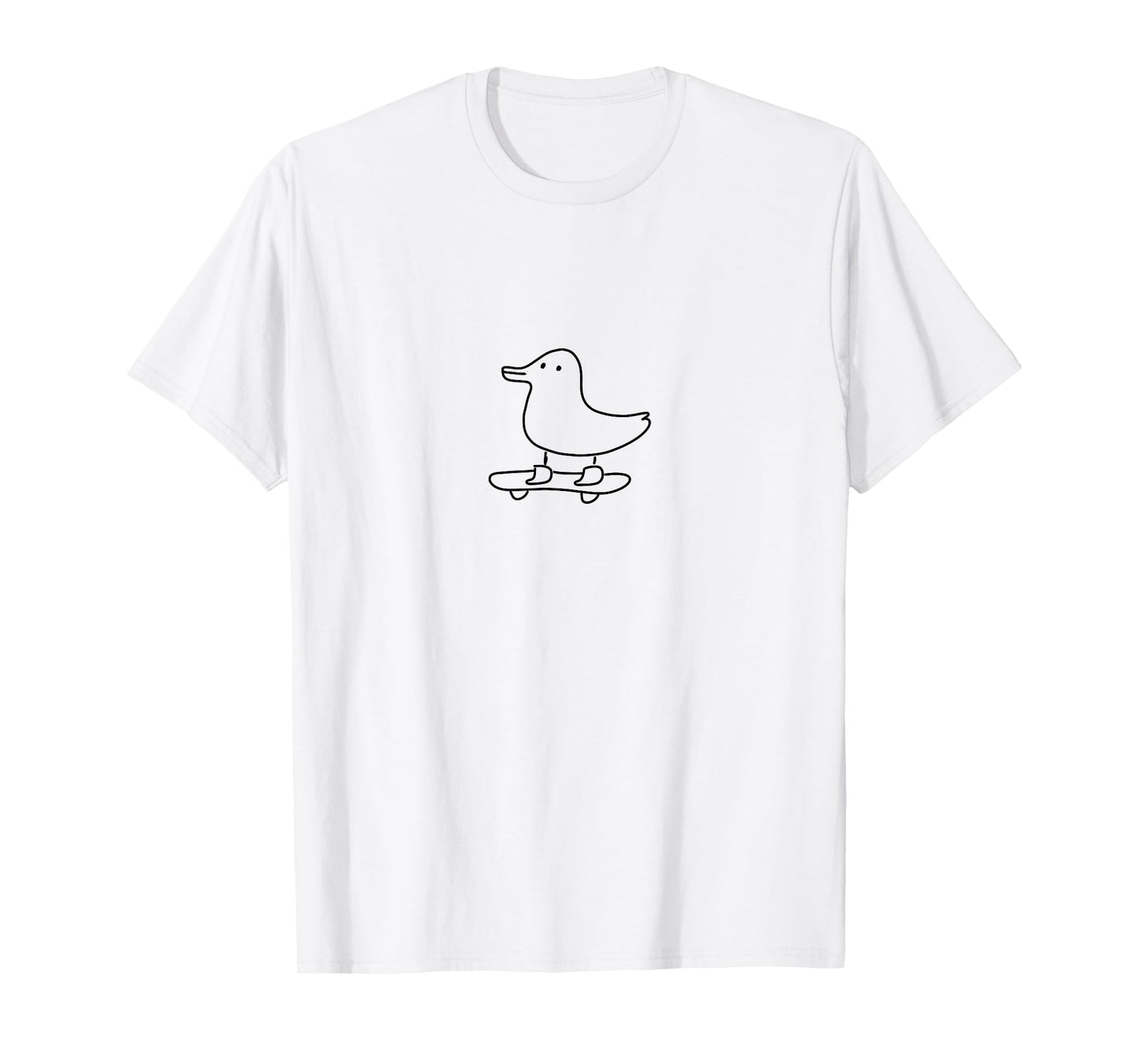 Funny Duck on Skateboard T-Shirt