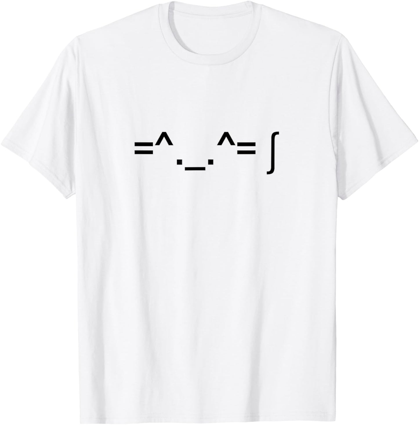 Cat Kaomoji Word Art T-Shirt