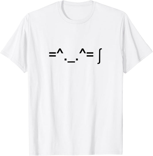 Cat Kaomoji Word Art T-Shirt