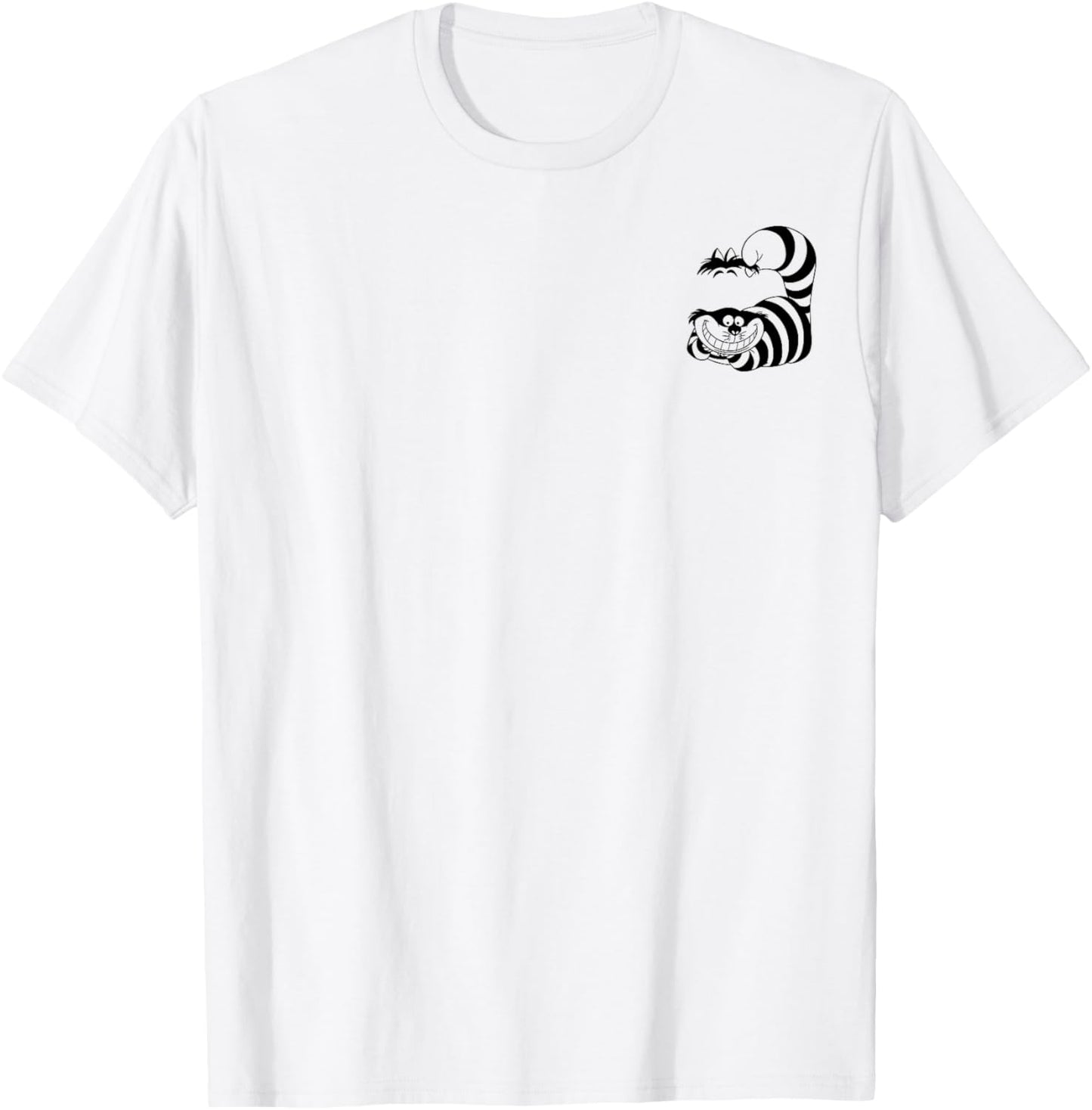 Disney Alice In Wonderland Cheshire Cat Left Chest T-Shirt