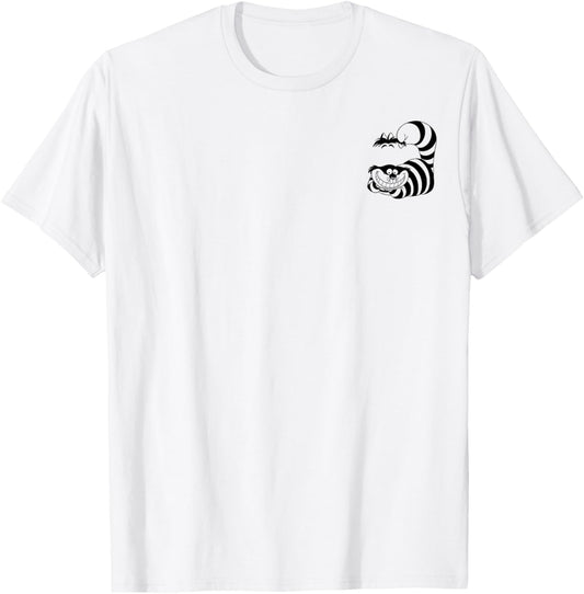 Disney Alice In Wonderland Cheshire Cat Left Chest T-Shirt